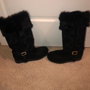 Authentic coach winter boots